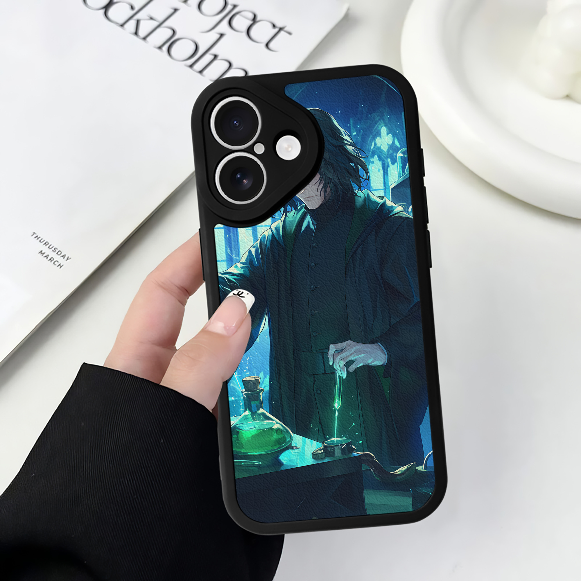 （画像用） Harry Potter ハリー・ポッターシリーズ 【iPhone 16シリーズ対応】シリコンスマホケース（レザー調） 材質：シリコン